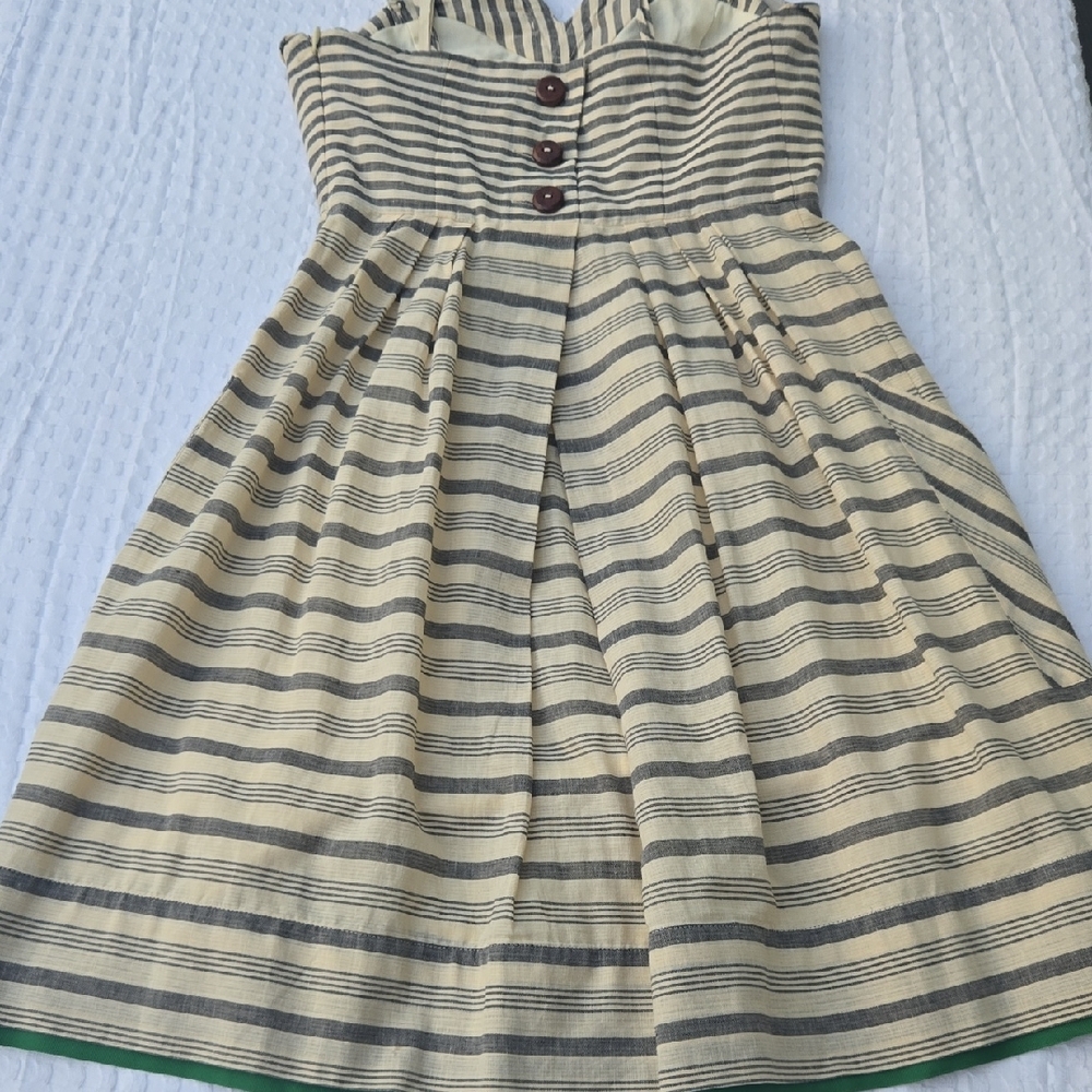 Maeve Striped Spaghetti-strapless Mini Dress - Picture 8 of 16